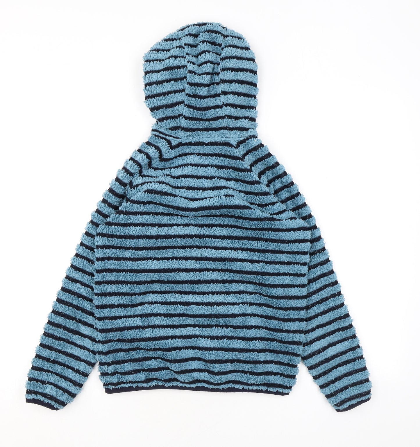 Hi Gear Girls Blue Striped Polyester Full Zip Hoodie Size 9-10 Years Zip
