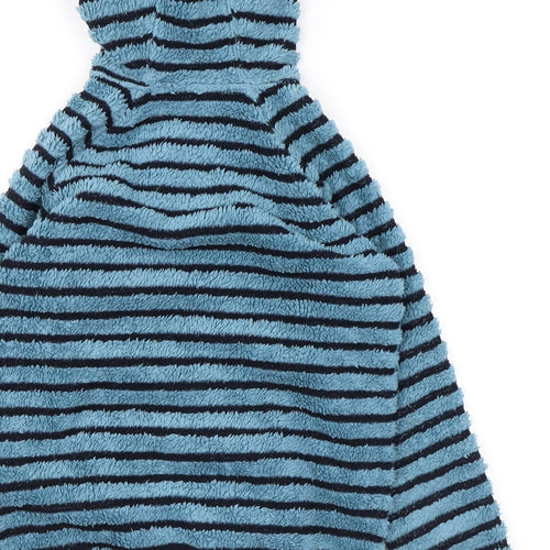 Hi Gear Girls Blue Striped Polyester Full Zip Hoodie Size 9-10 Years Zip