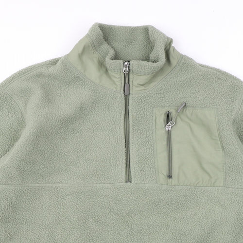 H&M Womens Green Jacket Size L Zip