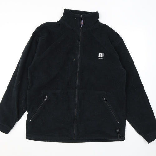 JERZEES Mens Black Jacket Size L Zip