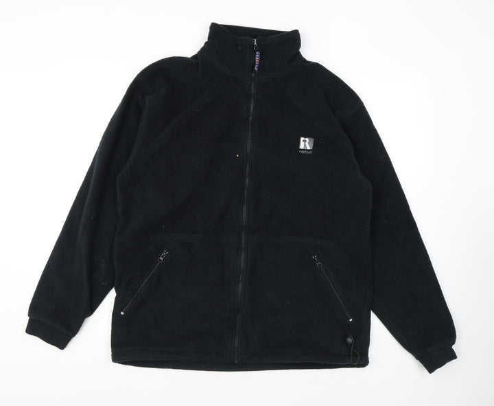 JERZEES Mens Black Jacket Size L Zip