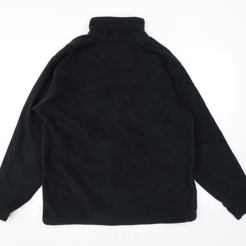 JERZEES Mens Black Jacket Size L Zip