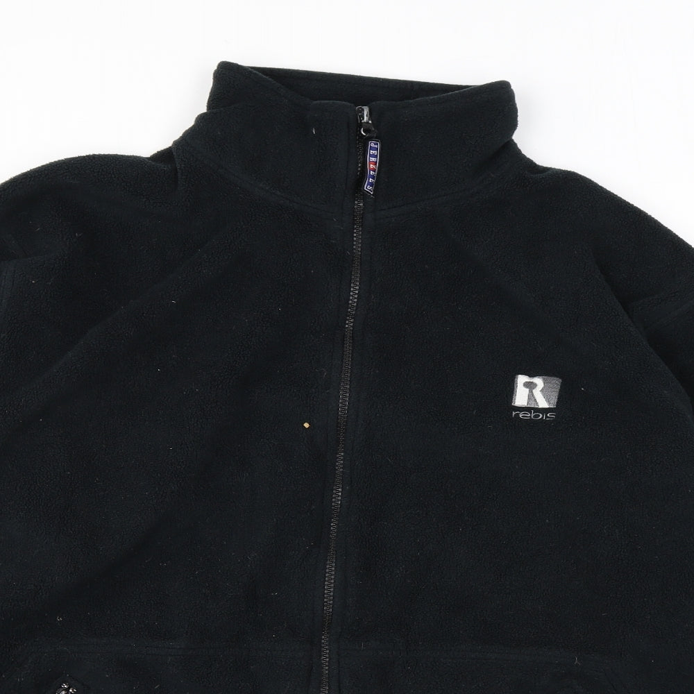 JERZEES Mens Black Jacket Size L Zip