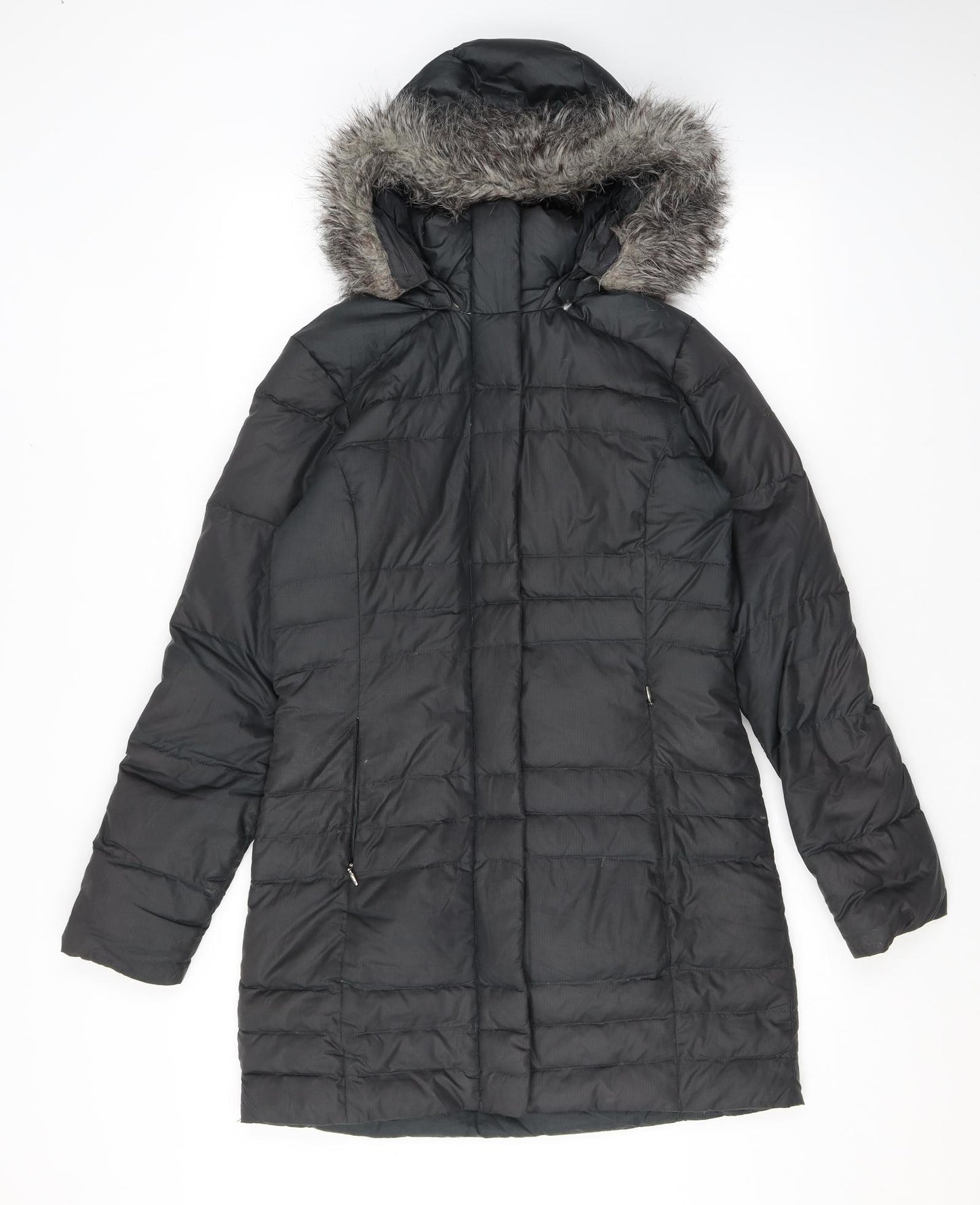 Columbia Mens Grey Puffer Jacket Coat Size XS Zip