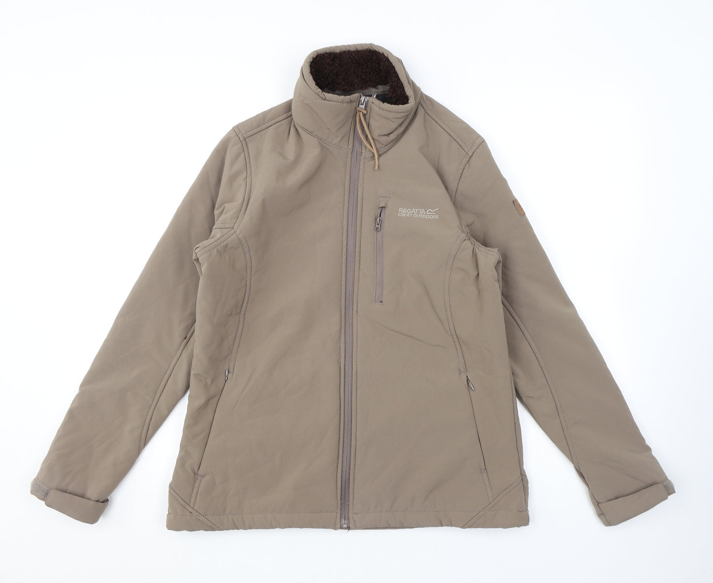 Regatta Womens Brown Anorak Coat Size 12 Zip