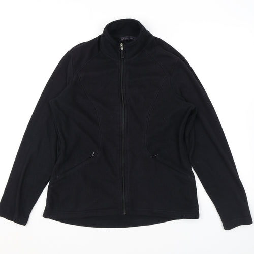 Marks and Spencer Womens Black Jacket Size 12 Zip