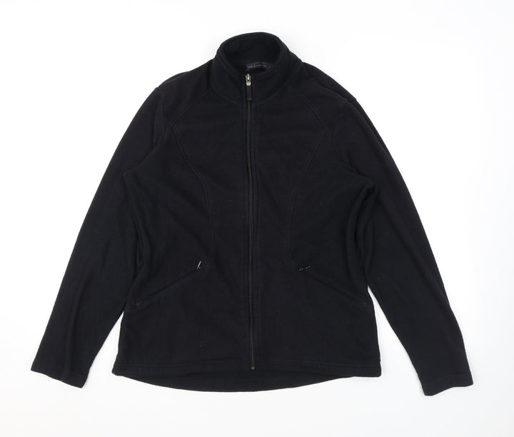 Marks and Spencer Womens Black Jacket Size 12 Zip