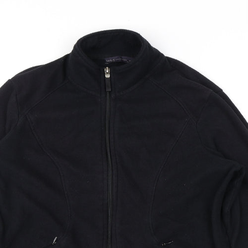 Marks and Spencer Womens Black Jacket Size 12 Zip
