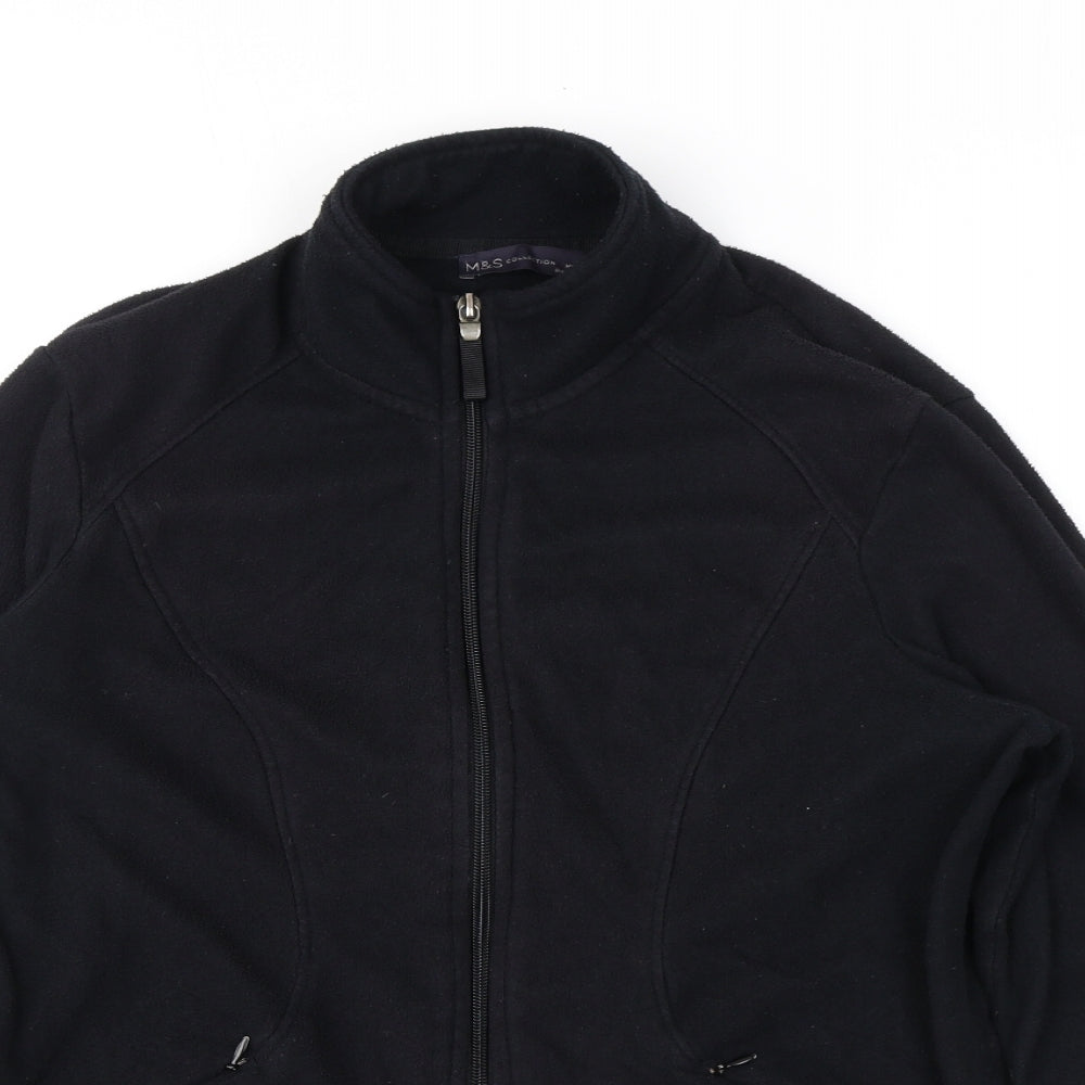 Marks and Spencer Womens Black Jacket Size 12 Zip