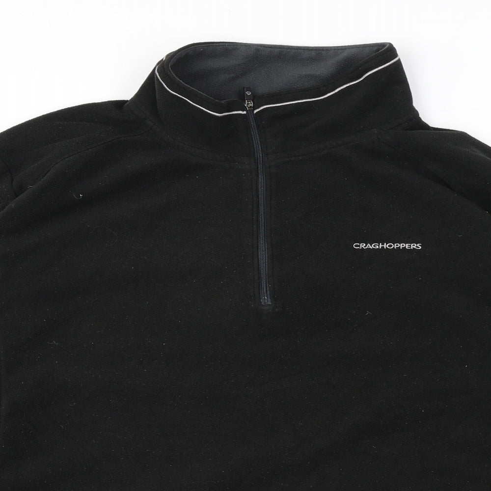 Craghoppers Mens Black Polyester Pullover Sweatshirt Size 2XL - Logo