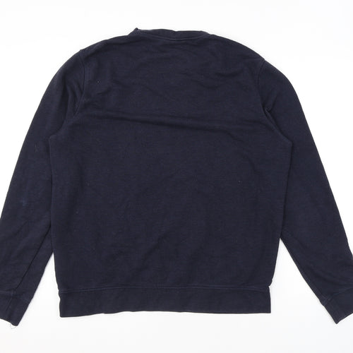 H&M Mens Black Cotton Pullover Sweatshirt Size L