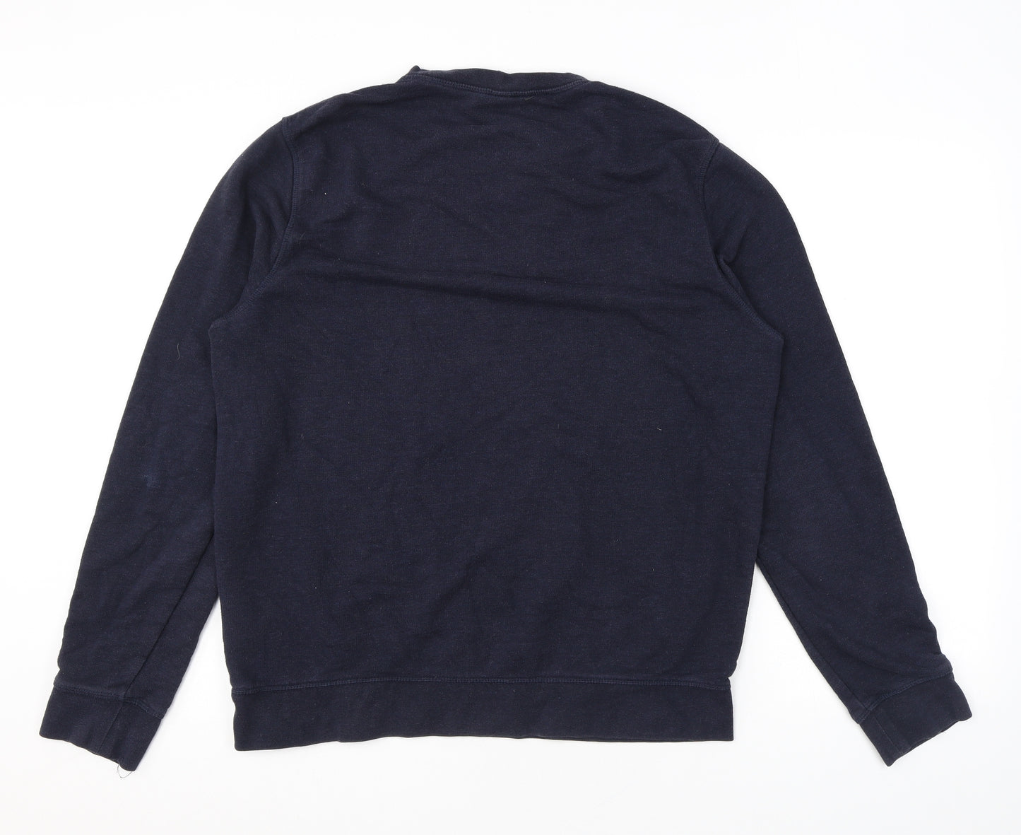 H&M Mens Black Cotton Pullover Sweatshirt Size L