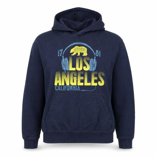 Los Angeles Mens Blue Cotton Pullover Hoodie Size M - Logo, California
