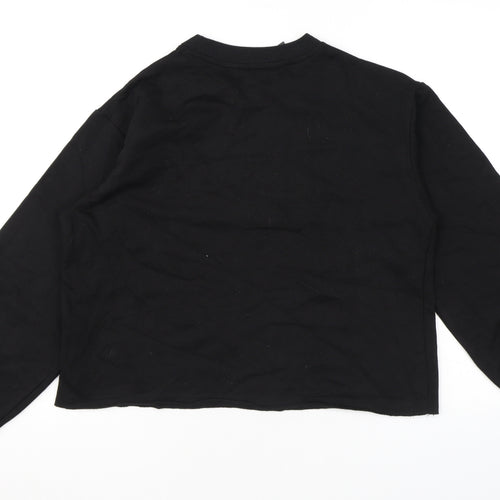 Khaadi Womens Black Cotton Pullover Sweatshirt Size S Pullover - Yesterday Now. Tomorrow