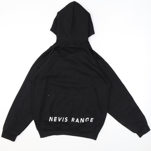 UCC Mens Black Polyester Pullover Hoodie Size S - Mountains, Nevis Range