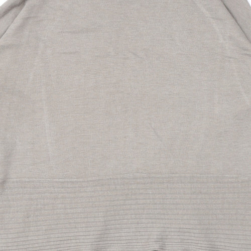 James Lakeland Womens Brown Scoop Neck Viscose Pullover Jumper Size M