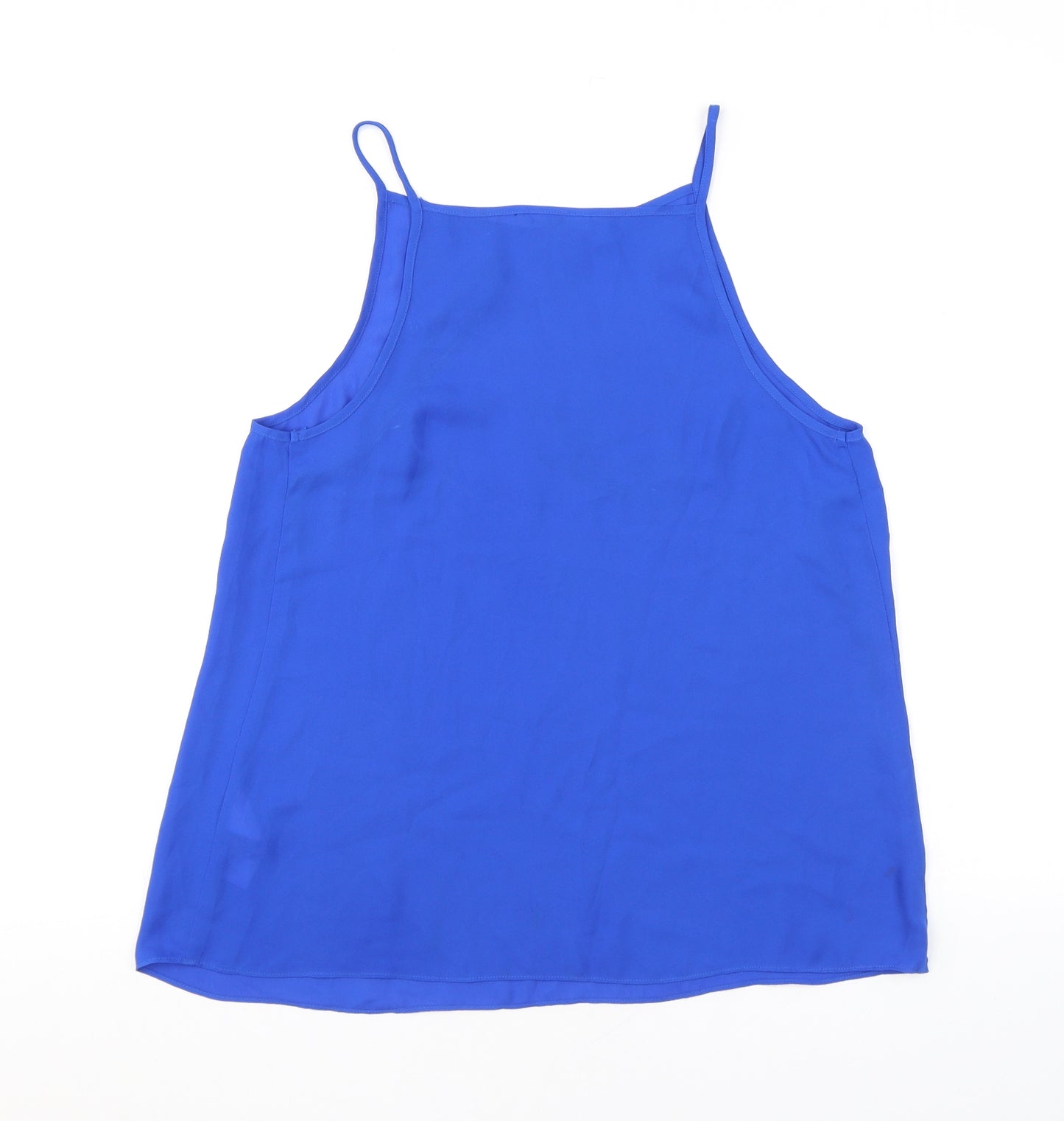 Warehouse Womens Blue Polyester Camisole Tank Size M Halter
