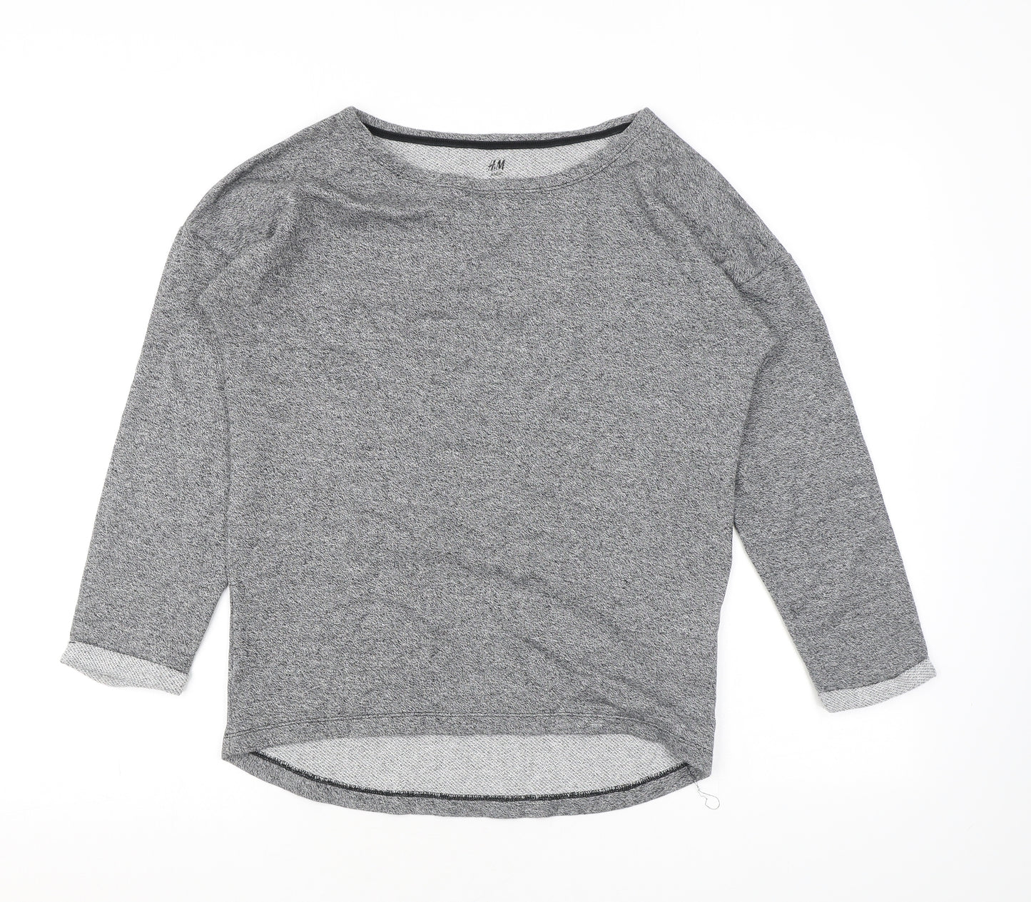 H&M Girls Grey Cotton Pullover Sweatshirt Size 14 Years Pullover