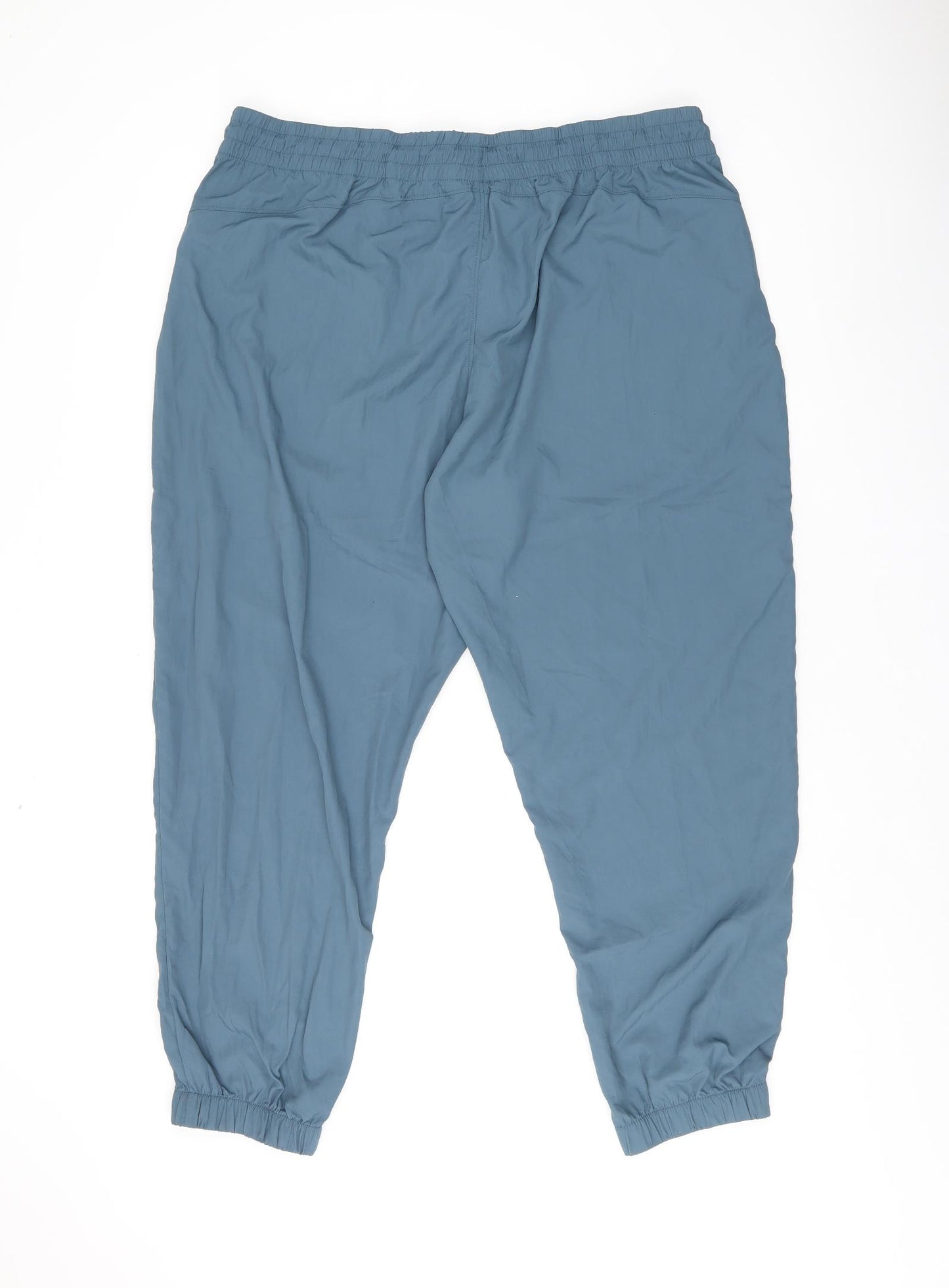 GOODMOVE Womens Blue Polyamide Jogger Trousers Size 20 L28.5 in Regular Drawstring