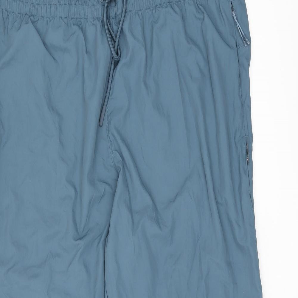 GOODMOVE Womens Blue Polyamide Jogger Trousers Size 20 L28.5 in Regular Drawstring