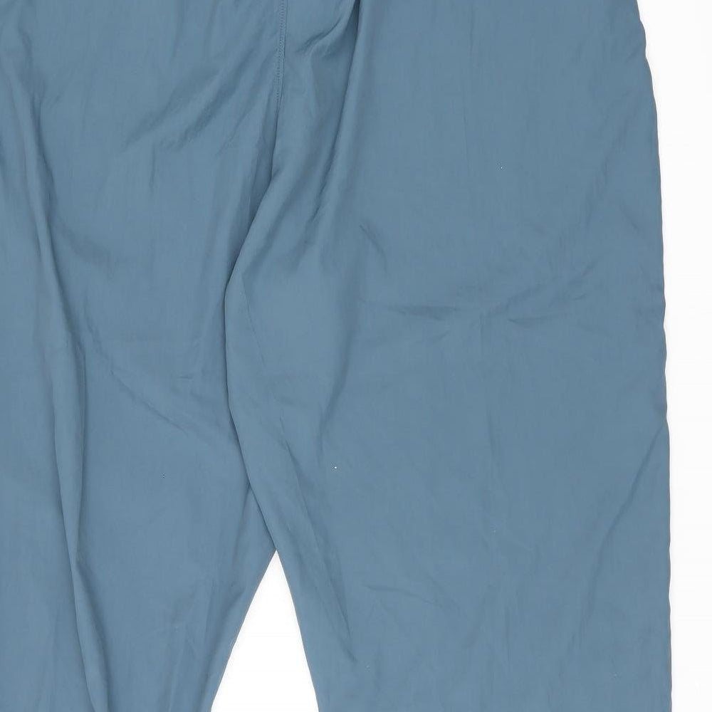 GOODMOVE Womens Blue Polyamide Jogger Trousers Size 20 L28.5 in Regular Drawstring