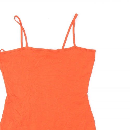 Select Womens Red Cotton Bodysuit One-Piece Size 12 Snap