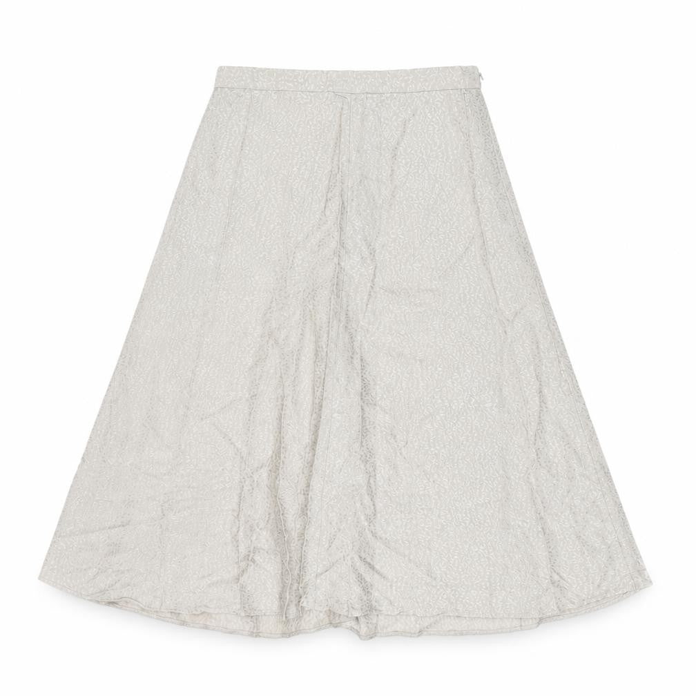 Topshop Womens Beige Animal Print Viscose Swing Skirt Size 12 Zip - Leopard Print