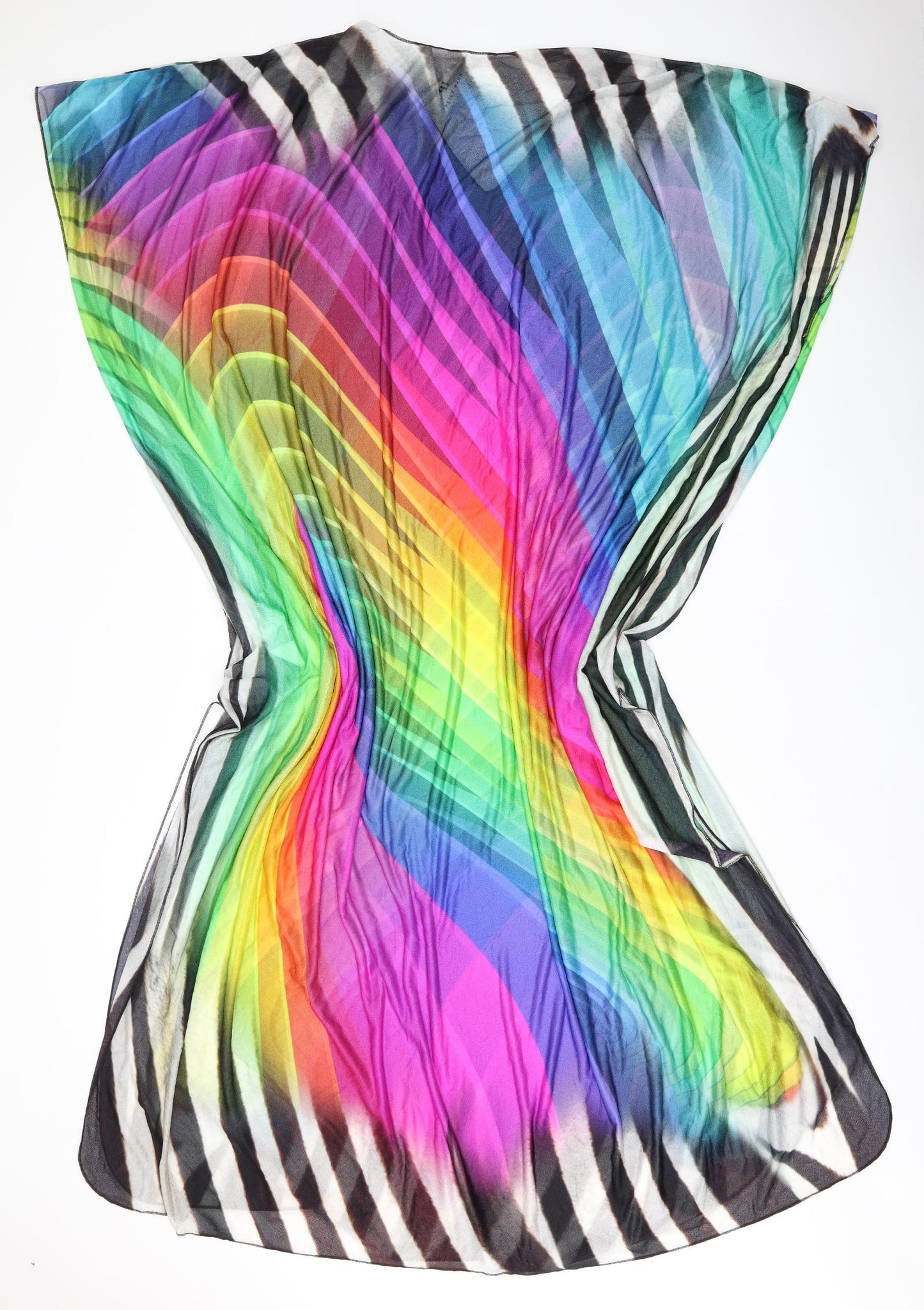 Peter Hahn Womens Multicoloured Striped Polyamide Cover Up One Size - Sheer