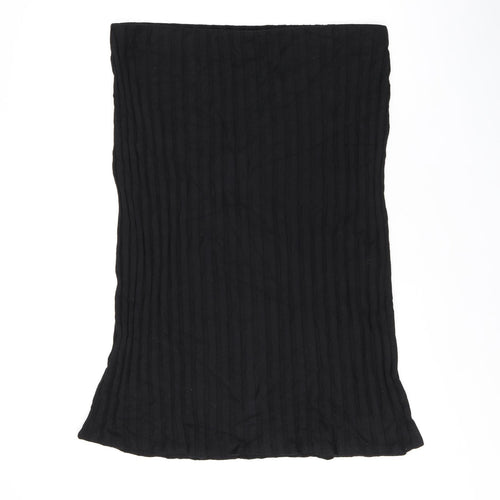 Marks and Spencer Womens Black Polyester Straight & Pencil Skirt Size 20