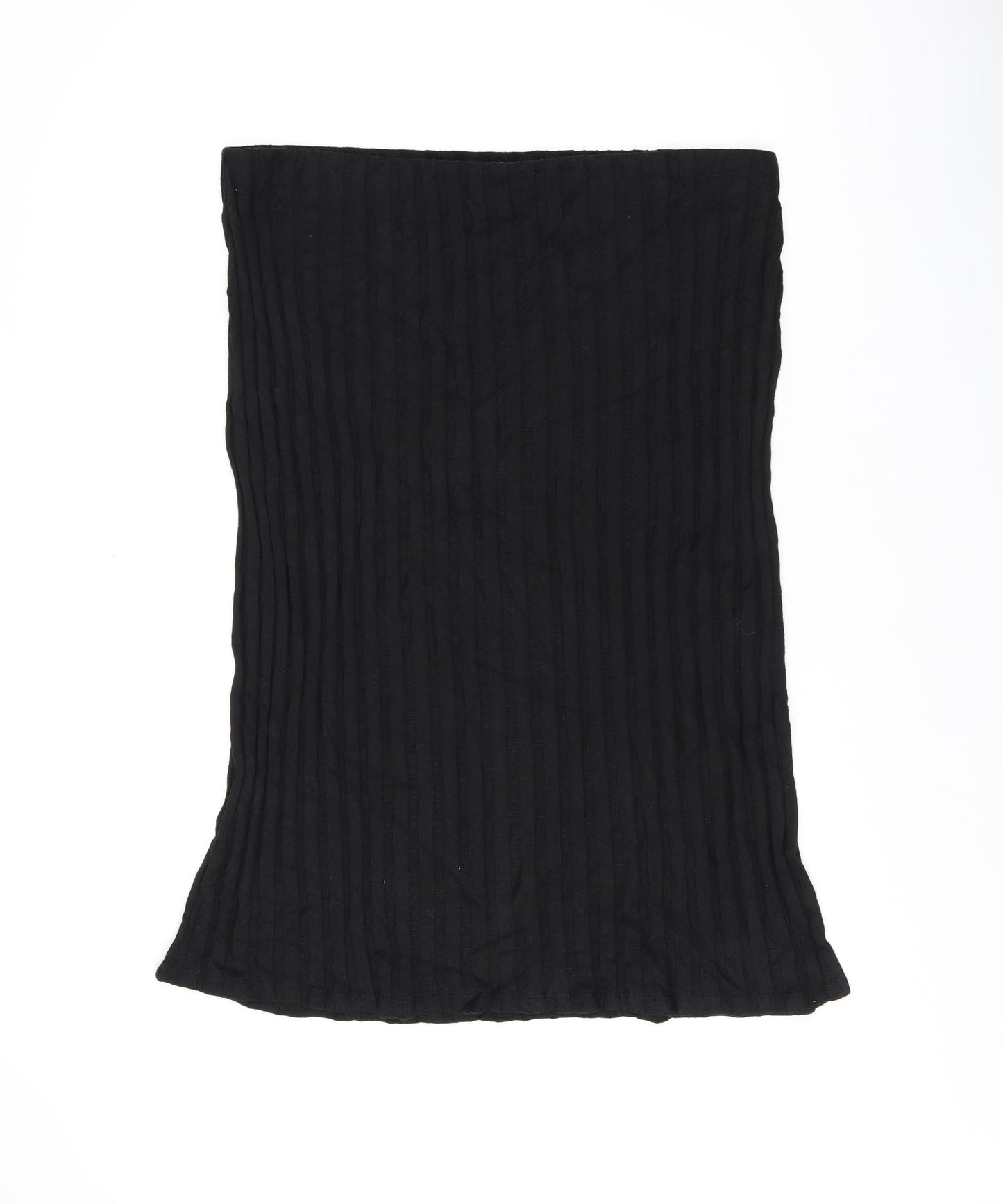 Marks and Spencer Womens Black Polyester Straight & Pencil Skirt Size 20