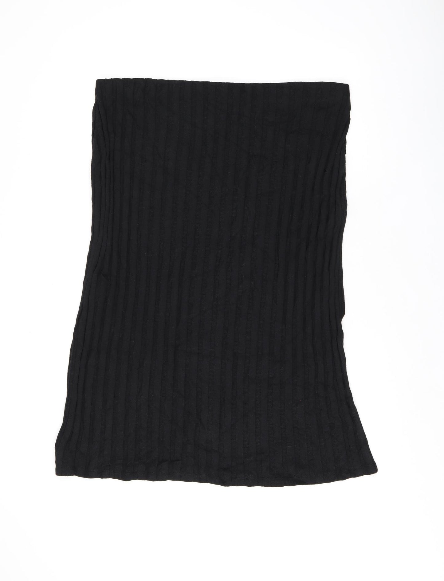 Marks and Spencer Womens Black Polyester Straight & Pencil Skirt Size 20