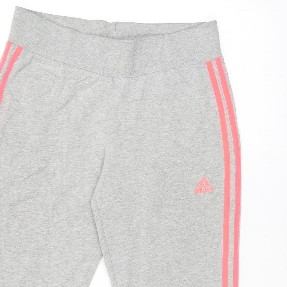 adidas Womens Grey Wool Bermuda Shorts Size 12 L16.5 in Regular
