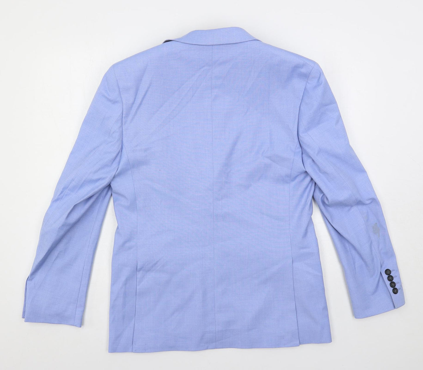 Marks and Spencer Mens Blue Polyester Jacket Suit Jacket Size 38 Regular