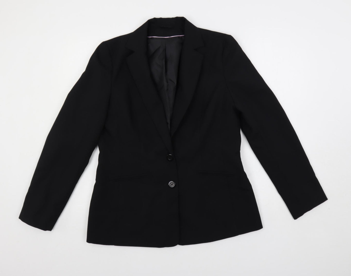 Dorothy Perkins Womens Black Jacket Blazer Size 14 Button