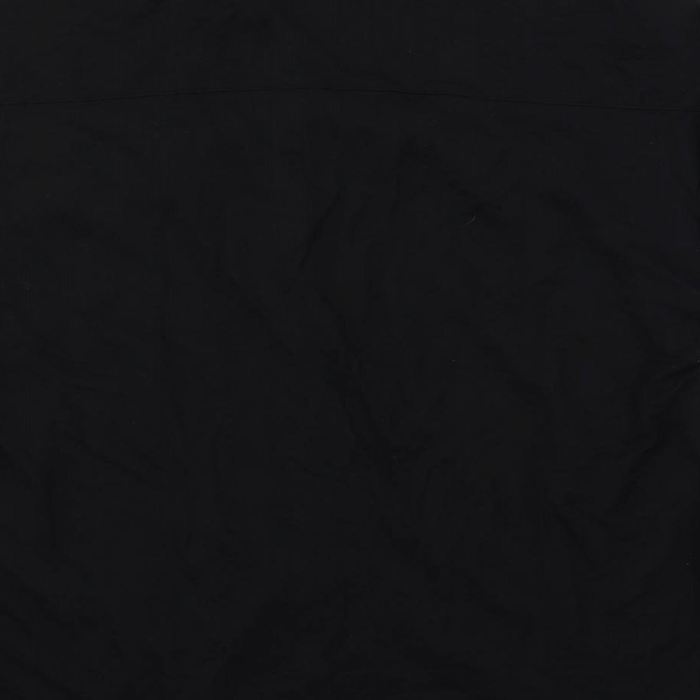 Marks and Spencer Womens Black Viscose Basic Button-Up Size 14 Collared