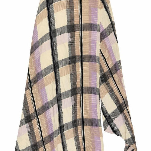 Marks and Spencer Womens Multicoloured Geometric Viscose A-Line Skirt Size 6 Zip - Side Slit
