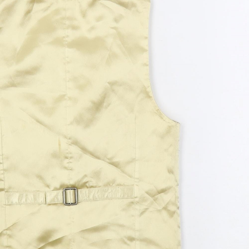 Monsoon Boys Gold Jacket Waistcoat Size 8 Years Button