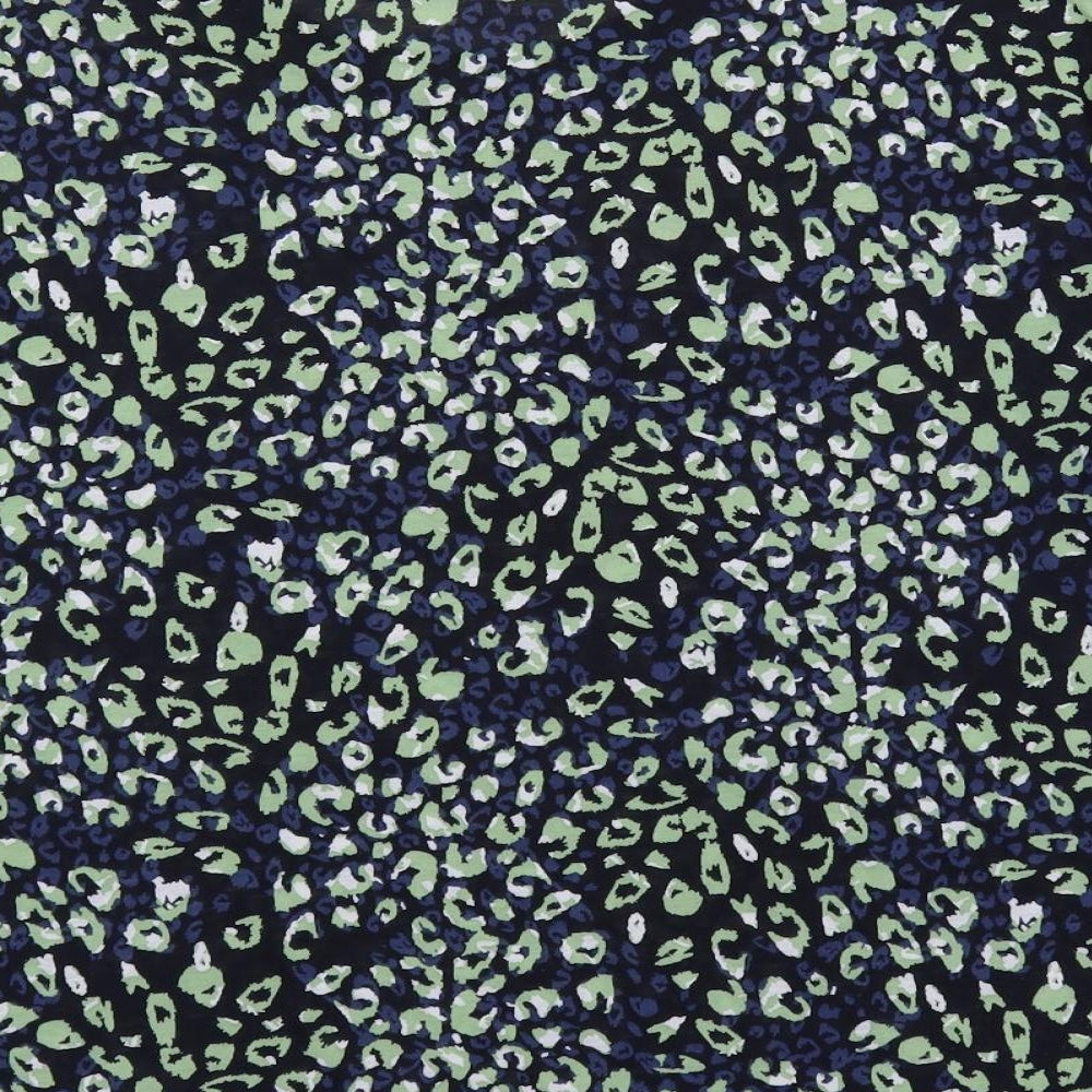 Marks and Spencer Womens Blue Animal Print Polyester Basic T-Shirt Size 10 Off the Shoulder