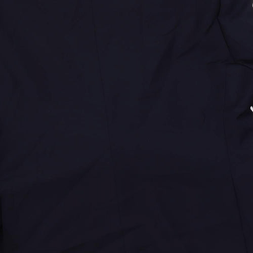 Santinelli Mens Blue Polyester Jacket Suit Jacket Size 46 Regular
