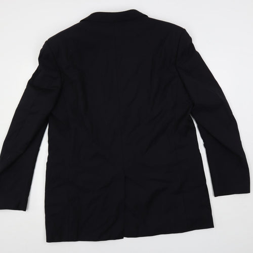 Marks and Spencer Mens Blue Wool Jacket Suit Jacket Size 44 Regular