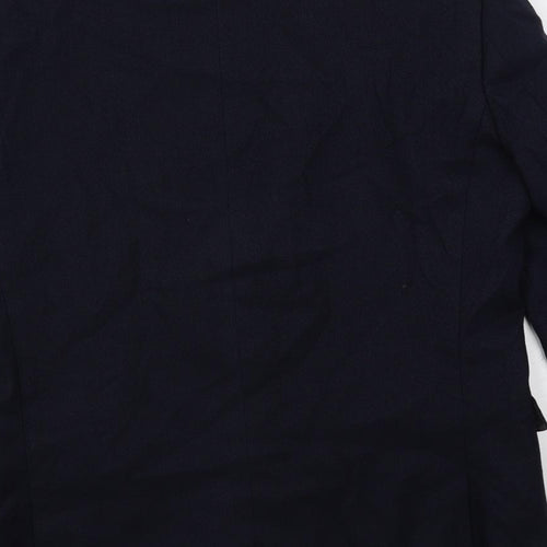 Harvey & jones Mens Blue Polyester Jacket Blazer Size 40 Regular