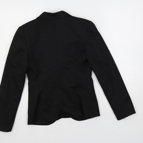 ModalanD Womens Black Jacket Blazer Size 8 Button