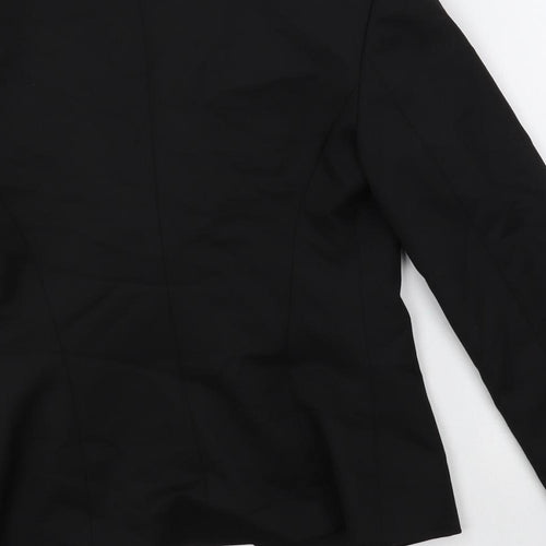 ModalanD Womens Black Jacket Blazer Size 8 Button