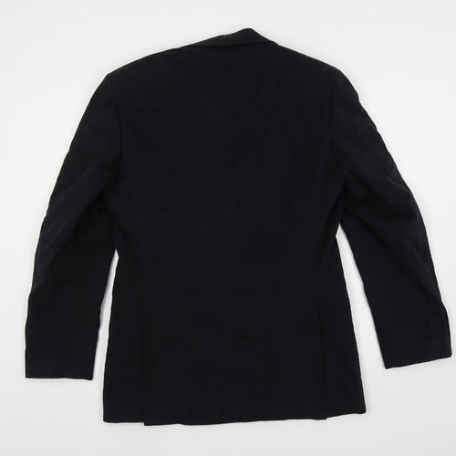 Blazer Mens Black Jacket Blazer Size 38 Button