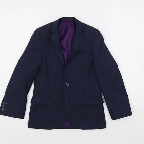 NEXT Boys Blue Jacket Blazer Size 7 Years Button