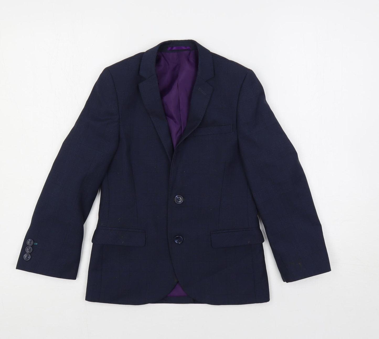 NEXT Boys Blue Jacket Blazer Size 7 Years Button