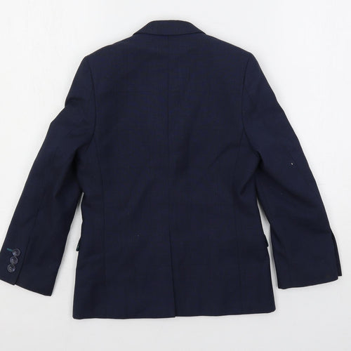 NEXT Boys Blue Jacket Blazer Size 7 Years Button