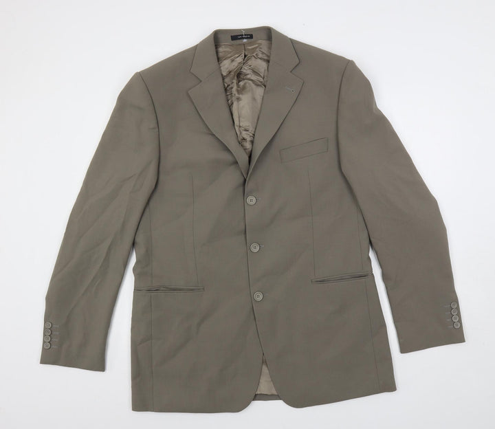 Tom English Mens Grey Wool Jacket Suit Jacket Size 42 Regular