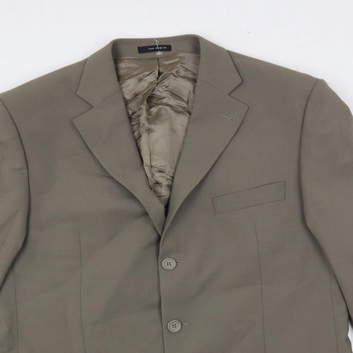 Tom English Mens Grey Wool Jacket Suit Jacket Size 42 Regular