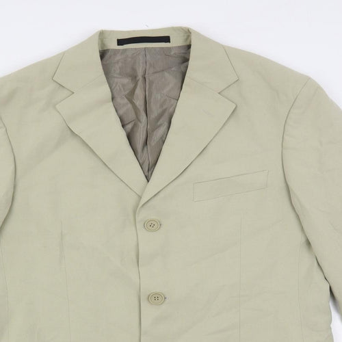 Marks and Spencer Mens Beige Lyocell Jacket Suit Jacket Size 38 Regular